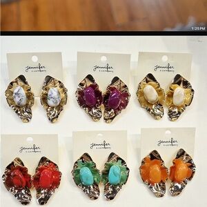 Women's Colorful Earrings Set